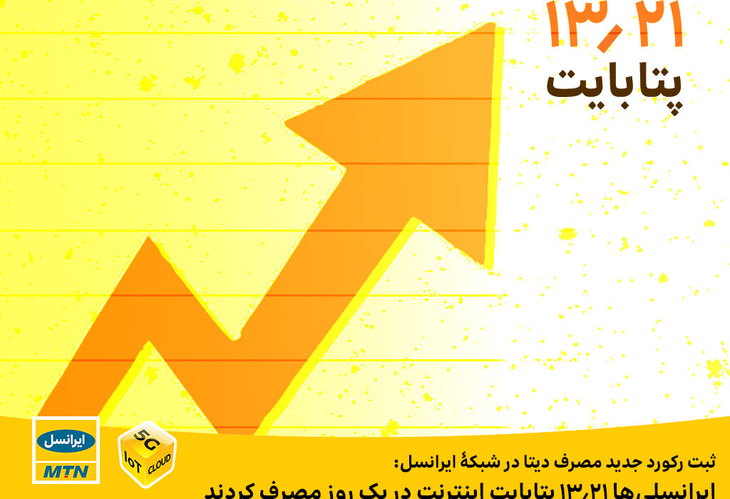 ایرانسلی‌ها ۱۳.۲۱ پتابایت اینترنت در یک روز مصرف کردند