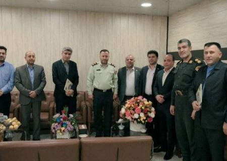 دیدار مدیرعامل شرکت پتروشیمی اروند با فرمانده انتظامی شهرستان بندر ماهشهر