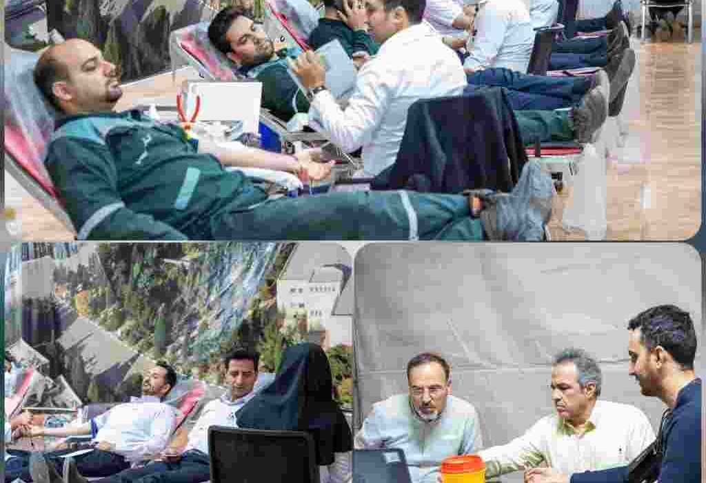 استقبال کارکنان شرکت فولاد آلیاژی ایران از برنامه اهدای خون