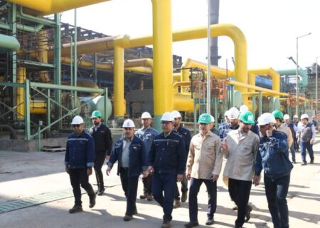 مدیرعامل و اعضای هیات مدیره فولاد خوزستان از روند تکمیل پروژه زمزم ۳ بازدید نمود
