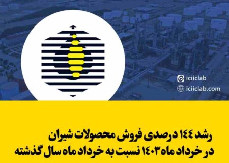 رشد ۱۴۴ درصدی فروش محصولات شیران در خرداد ماه ۱۴۰۳ نسبت به خرداد ماه سال گذشته