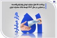 پرداخت ۵۱ هزار میلیارد تومان وام قرض‌الحسنه و حمایتی در سال ۱۴۰۳ توسط بانک صادرات ایران