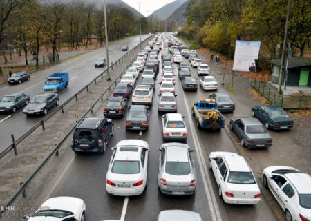 ترافیک سنگین در جاده هراز/ تردد در جاده چالوس روان است