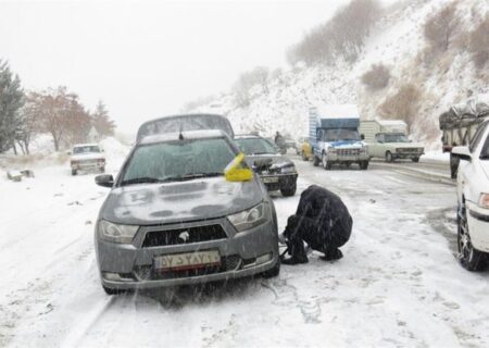 تردد در محور چالوس با زنجیرچرخ میسر است