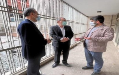 بازدید سرپرست بیمه سینا از روند بازسازی ساختمان وزرا