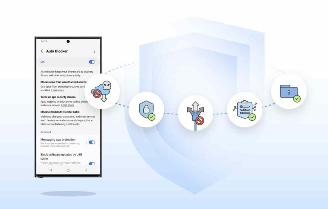 ابزار امنیتی Auto Blocker سامسونگ معرفی شد تجربه سطح جدیدی از امنیت داده‌ها