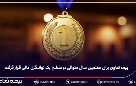بیمه تعاون برای هفتمین سال متوالی در سطح یک توانگری مالی قرار گرفت