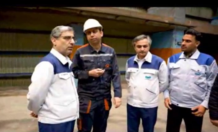علی رسولیان، مدیرعامل فولاد سنگان از خطوط تولید این شرکت بازدید نمود